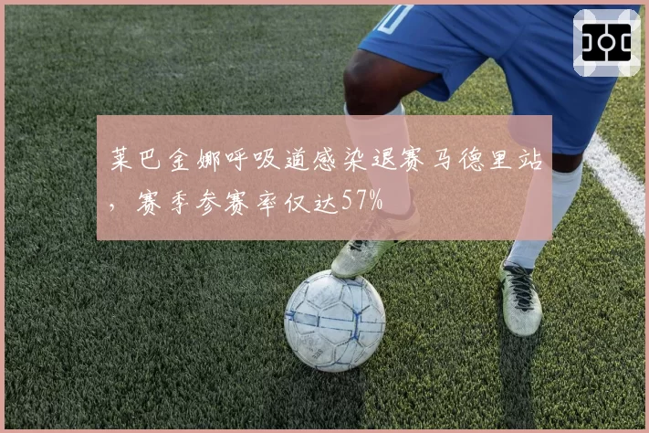 莱巴金娜呼吸道感染退赛马德里站，赛季参赛率仅达57%